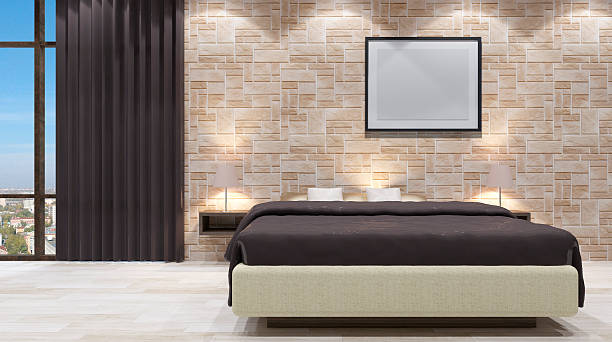 istock The modern design of the bedrooms. 3d rendering 626456210