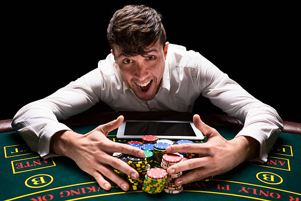 istock happy player online poker 626461248