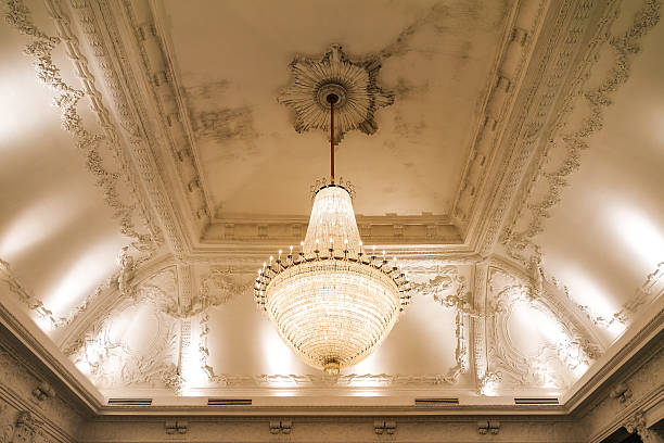istock Crystal ballroom chandelier 626461540