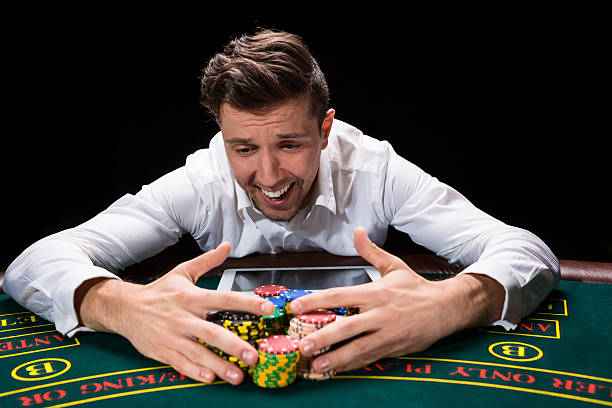 istock happy player online poker 626461608