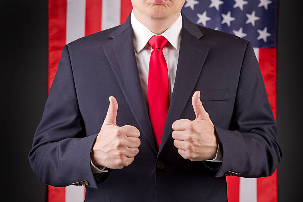 istock American Leader With Two Thumbs Up 626462160