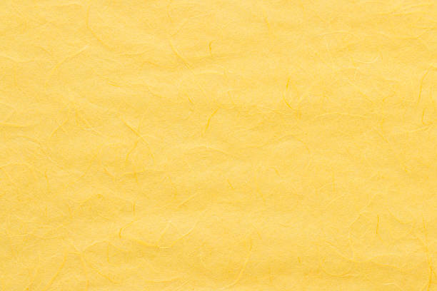 istock Yellow mulberry paper texture. 626466130