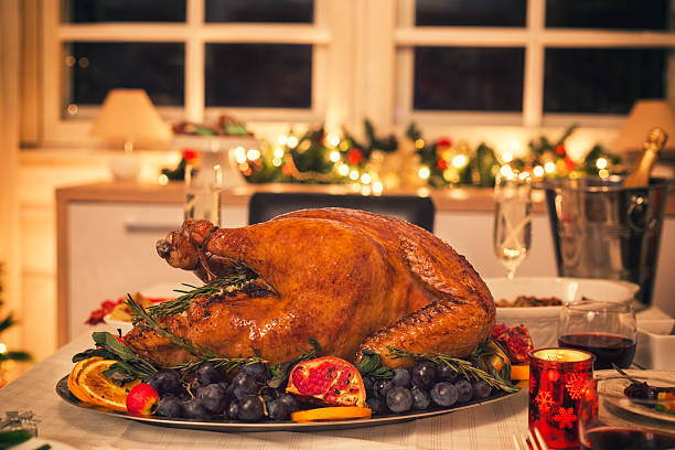 istock Traditional Stuffed Turkey with Side Dishes 626466558