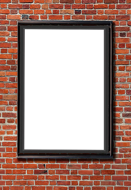 istock Blank billboard attached to a buildings red brick wall 626466652
