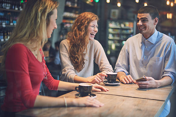 istock Three friends in the coffee shop 626466974
