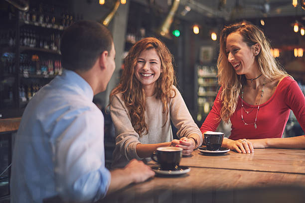 istock Three friends in the coffee shop 626467190