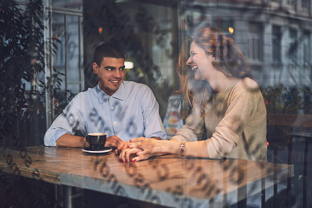 istock Couple in the cafe 626467384