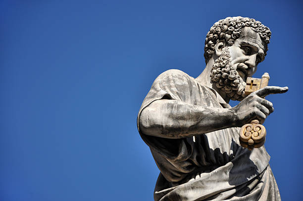 istock Statue of Saint Peter in Saint Peter square. Vatican city 626486530