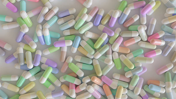 istock Colorful Pills Aerial 626489644
