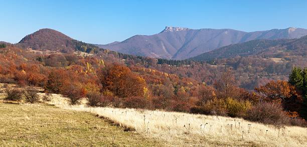 istock Evening utumnal view of mount Klak 626490436