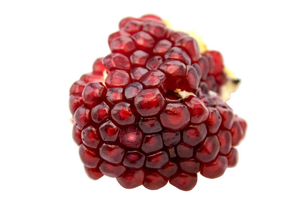 istock Ripe pomegranate fruit isolated on white background cutout, fresh garnet 626491416