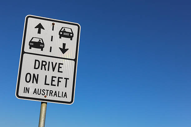 istock Drive on left in Australia sign 626499426