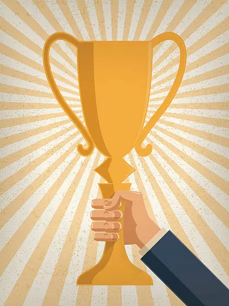 Vector illustration of Business achievement