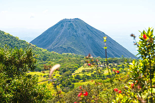 Izalco Volcano Cerro Verde National Park El Salvador stock photo