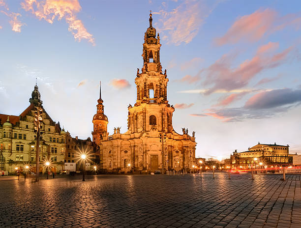 istock View of Dresden on sunset. Germany, Saxony. 626508580