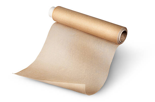 istock Unwound roll of parchment paper for baking 626509484