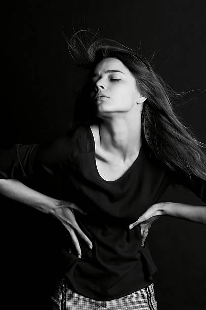 istock young girl with long hair.Model, posing, 626511318