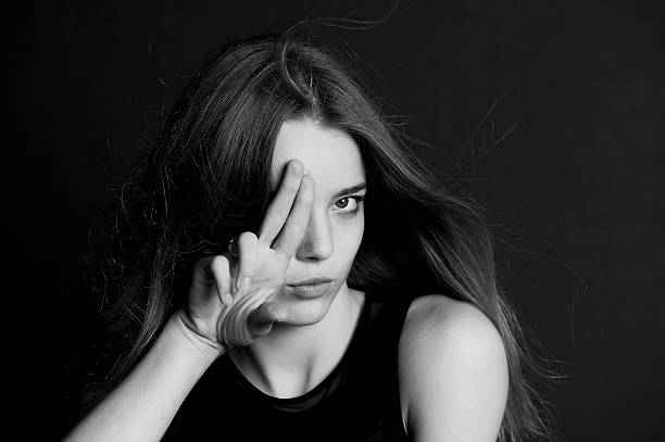 istock young girl with long hair.Model, posing, 626511884