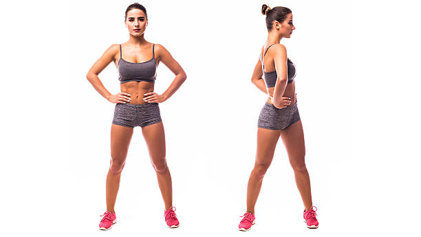istock Young woman doing sport exercise. 626514914
