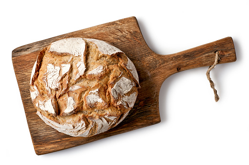 Traditional health open crumb artisan sourdough bread