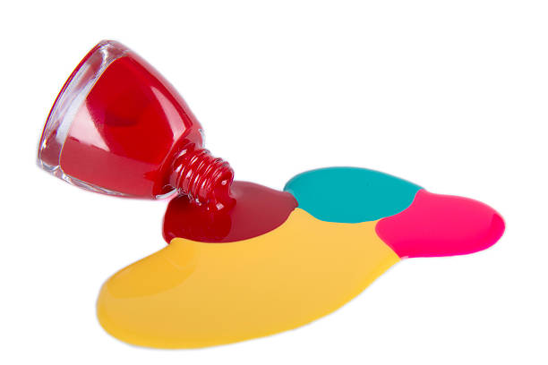 istock Spilling Red Nail Polish On A White Background 626530168