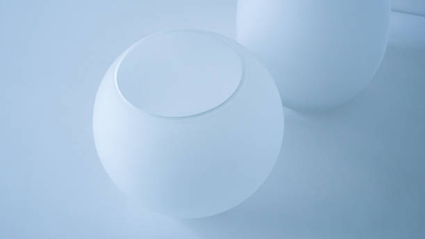 istock Ball vase sand glass blasting on the table 626530842