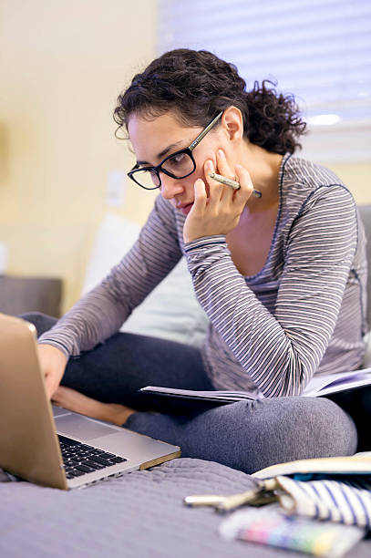 istock Adult female frustrated while trying to catch up on work 626535856