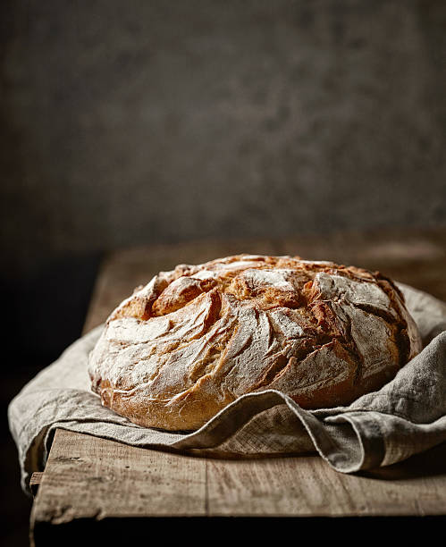fresco pão cozido - pão fresco imagens e fotografias de stock
