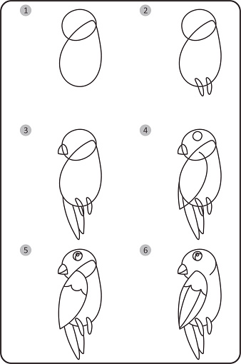 Ilustración de Cómo Dibujar Pájaro Fácil Dibujo Pájaro Para Los Niños Paso  A Paso y más Vectores Libres de Derechos de Animal - iStock