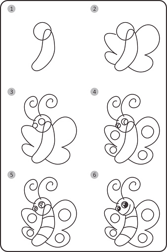 Ilustración de Cómo Dibujar Mariposa Fácil Dibujo Mariposa Para Niños Paso  A Paso y más Vectores Libres de Derechos de Animal - iStock