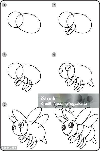 Ilustración de Cómo Dibujar Bee Fácil Dibujo De La Presa Para Los Niños Paso A Paso y más Vectores Libres de Derechos de Abeja - iStock Ilustración de Cómo Dibujar Bee Fácil Dibujo De La Presa Para Los Niños Paso A Paso y más Vectores Libres de Derechos de Abeja - iStock