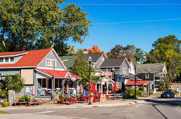 istock Restaurants in Bala Ontario Canada 626541108
