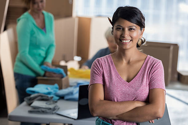 istock Confident small business owner in distribution warehouse 626541294
