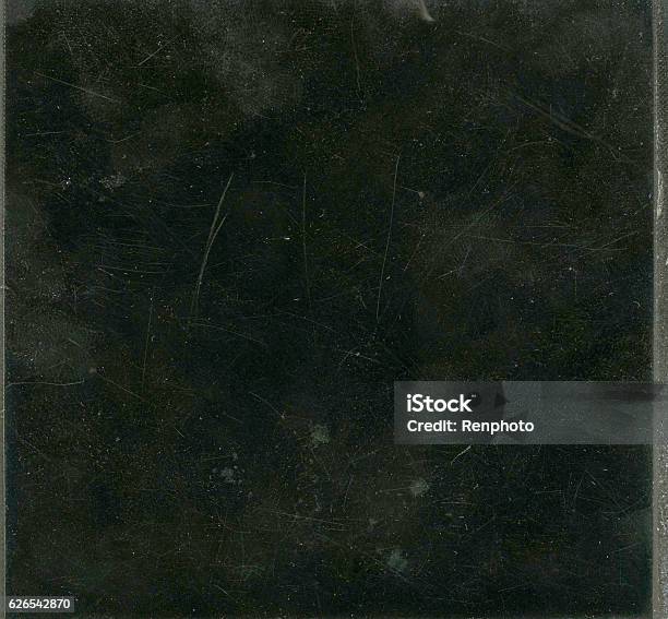 Black Background With Dust And Scratches Stock Photo - Download Image Now - Scratched, Dust, Textured Effect