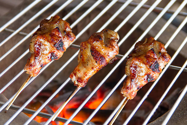 istock Chicken grilled on charcoal grills 626543856
