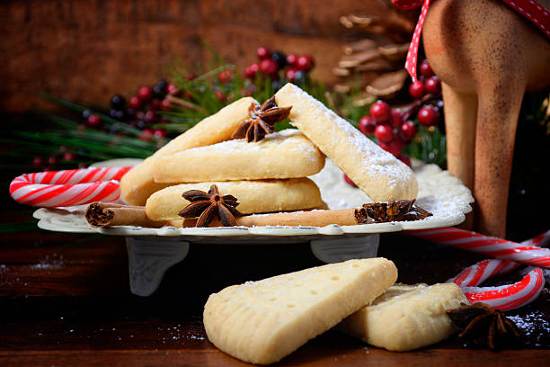istock Festive Christmas holiday shortbread. 626544188