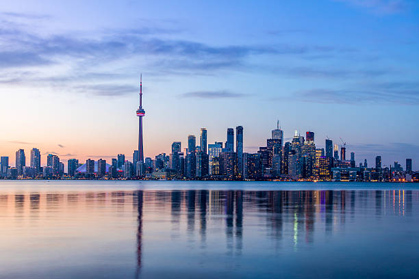 istock Toronto Skyline with blue light - Toronto, Ontario, Canada 626545534