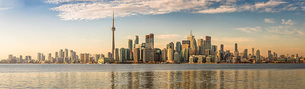 istock Toronto Skyline with orange light - Toronto, Ontario, Canada 626546940