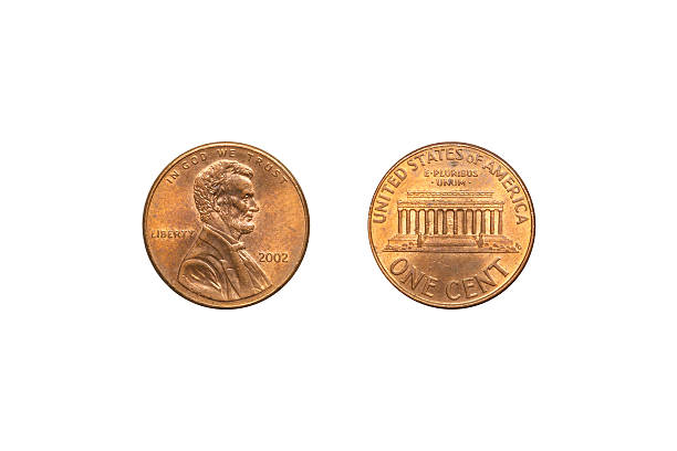 istock Front and back of USA coin 1 cent. 626547986