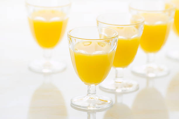 istock Glasses of orange juice 626552972