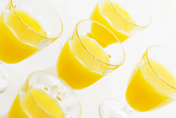 istock Glasses of orange juice 626552992