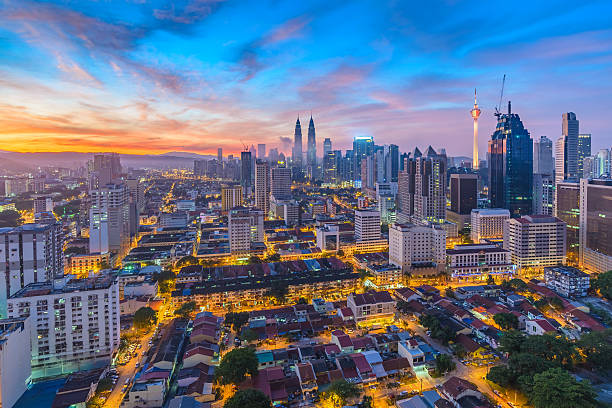 istock Kuala Lumpur city skyline when sunrise, Malaysia 626564768