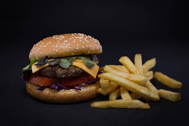 istock Burger and French fries. 626565440