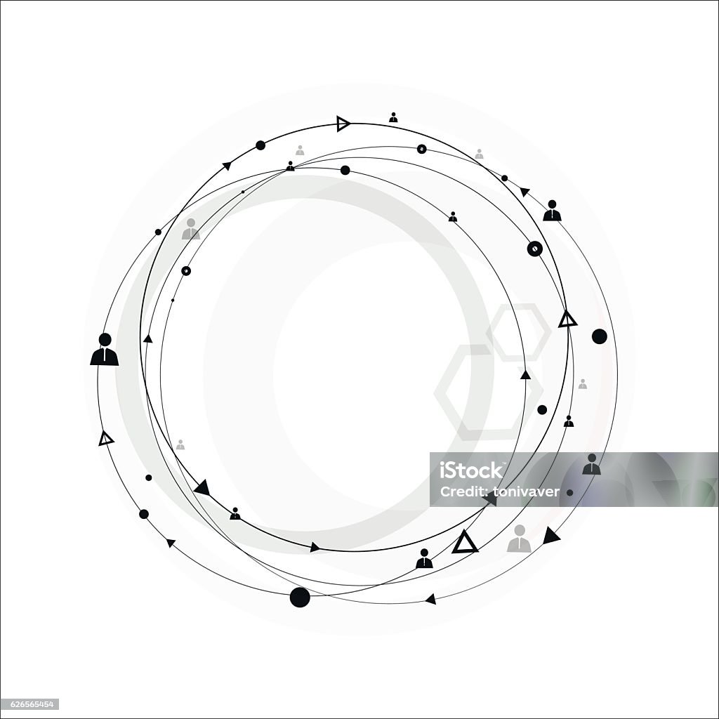 Abstract Human Connection Stock Illustration - Download Image Now ...