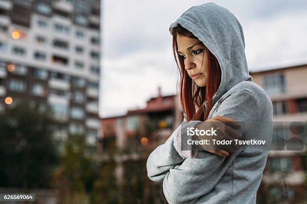 Teen Problems Stock Photo - Download Image Now - Teenager, Teenage Girls, Sadness
