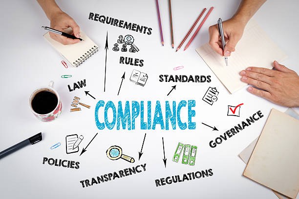 Compliance Concept. The meeting Compliance Concept. The meeting at the white office table tax authority stock pictures, royalty-free photos & images