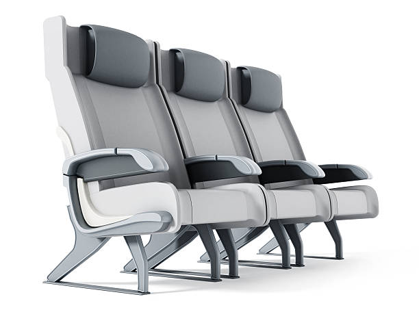 istock Commercial airplane seat 626571572