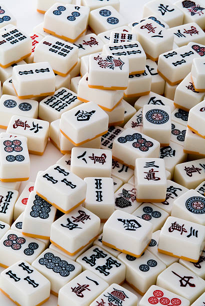istock Pile of mahjong tiles 626572536