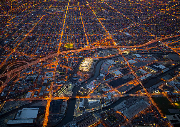 istock Night view of Chicago 626572602