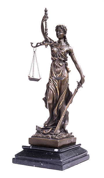 estátua da justiça, conceito de direito - statue of justice symbol justice law imagens e fotografias de stock